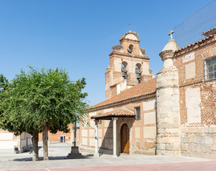 Parish Church of St Martin in Hernansancho town, province of Avila, Spain