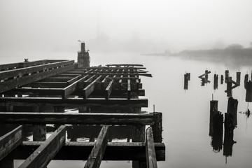 Old Wharf on the Willapa No. 8, Raymond, Washington, 2018