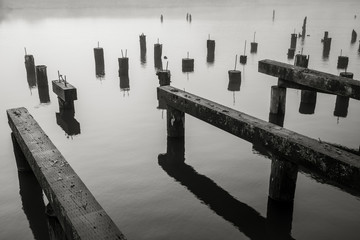 Old Wharf on the Willapa No. 12, Raymond, Washington, 2018