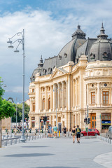 Fototapeta na wymiar the view on the street in Bucharest - capital of Romania