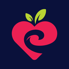 Letter C Fruit Love logo
