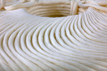 Cotton yarn texture