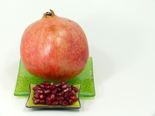 Granatäpfel und eßbare Samenkerne