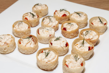 Holiday Appetizers on the platter 