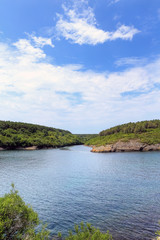 Fototapeta na wymiar Hamsilos Bay (The only fjord of Turkey) at Sinop
