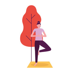 people yoga activity