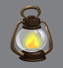 vector lamp kerosene old style