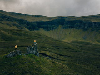 two people with wanderlust traveling in scotland