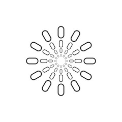 shine rays simple decoration vector