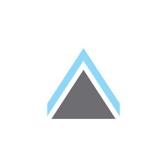 triangle arrow up simple geometric arrow logo