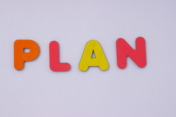 word from wooden letters