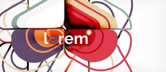 Abstract background multicolored geometric shapes modern design