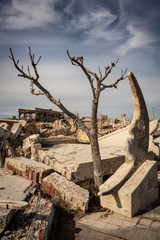 City of Epecuen abandoned by a flood