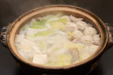 鍋料理 鶏団子鍋