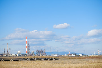 吉崎海岸から見た四日市のコンビナート