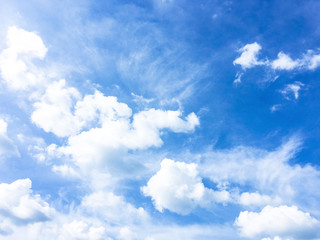 Naklejka na ściany i meble White clouds and blue sky background