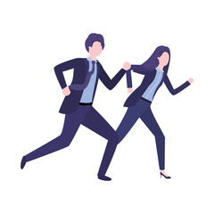 business couple avatar character