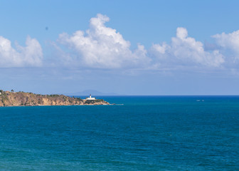 Fototapeta na wymiar View of the coast of Maunabo Puerto Rico