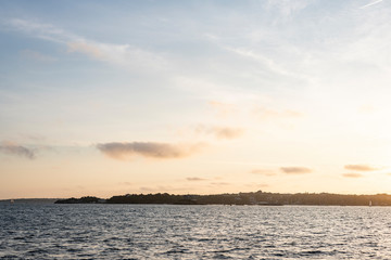 Fototapeta na wymiar Newport Harbor Sundown