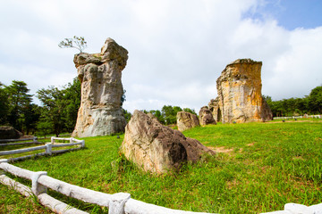 The Stonehenge of Thailand is the nickname of Mor Hin Khao,province of Chaiyaphum,THAILAND