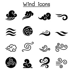 Wind icon set