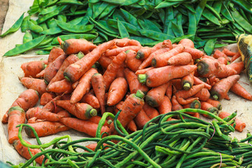 Fresh Carrot at market