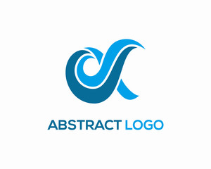 Letter D logo design vector, D Initial logo template
