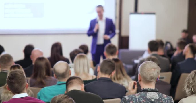 Business People Seminar Conference Meeting Office Training Concept