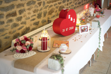 Déco de table de mariage