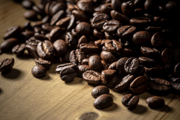 コーヒー豆の集合