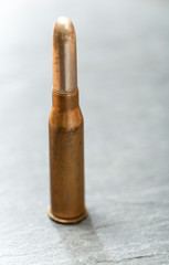 One weapon cartridges ammunition isolated