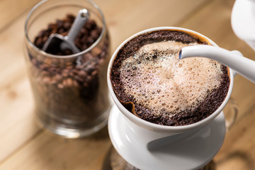 コーヒーを淹れる