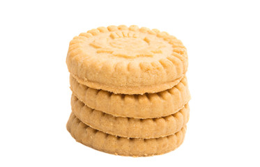 butter cookies isolated