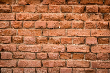 crumbling brick wall