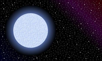 Star in space. © konstan