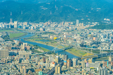 Beautiful architecture building taipei city
