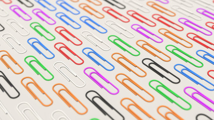 Pattern from paper clips