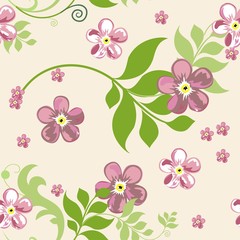 elegant floral seamless pattern background for your design