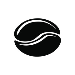 Coffee bean icon, vector illustration.