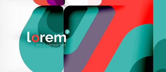 Abstract background multicolored geometric shapes modern design