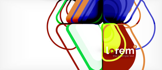 Geometric abstract background