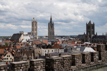 Fototapeta na wymiar view of Ghent, Belgium