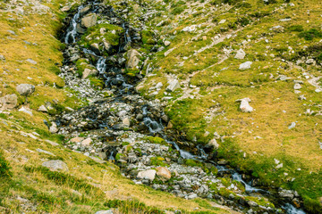 Stream of water in the mountains.