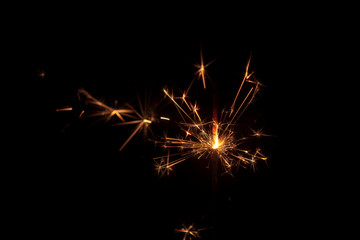 sparkler [firework] black background