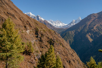 Everest, Lhotse and Ama Dablam summits.