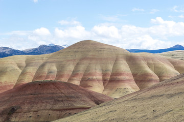 Painted Hills in Oregon - Unique Landscape that brings travel and tourism. Part of the Seven...