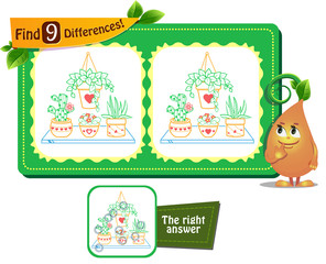 houseplants game 9 differences