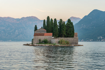 Fototapeta na wymiar Perast - Island of Saint George - Montenegro