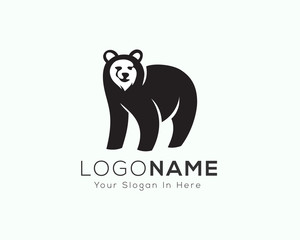Stand bear logo design inspiration