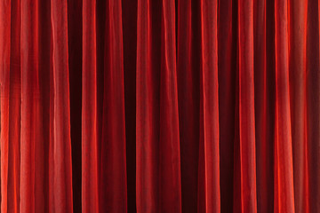 Image of Red theater curtain as background